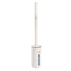 <span class=keywords><strong>Brosse</strong></span> <span class=keywords><strong>WC</strong></span> murale jetable <span class=keywords><strong>à</strong></span> manche long en plastique avec tête de rechange en éponge, conception sans angle mort pour salle de bain - Product Image 5