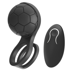 Haan Penis Ring Vibrator Siliconen Rubber Mannelijke Producten Sterke Trillingen Vertragen Ejaculatie Voetbal Cock Ring - Product Image 1