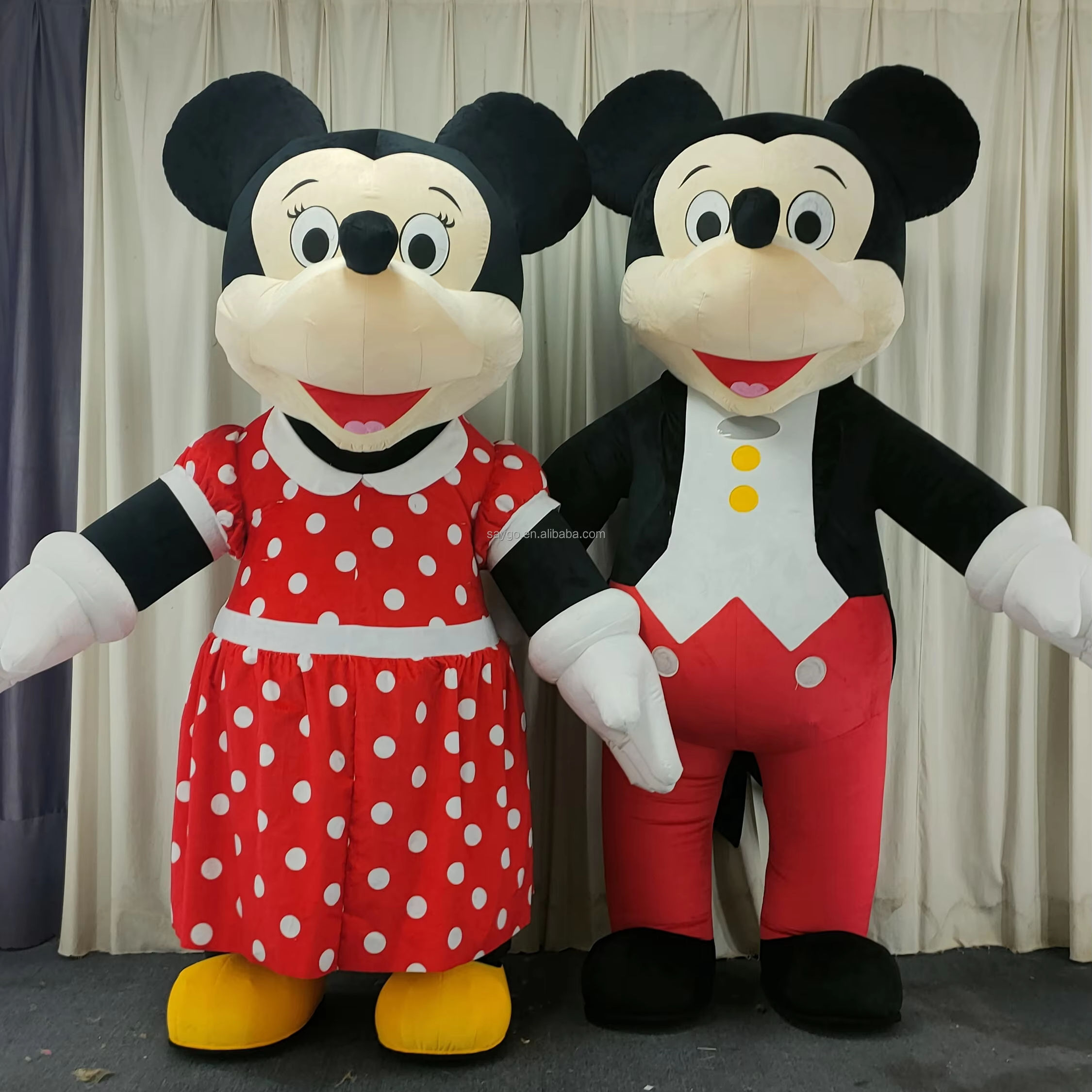 Minnie Cartoon Inflatable Costume Mickey Mascot Mouse Costume for Wedding  Party, image size:2250x2250