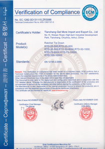 Sangles d'arrimage à <span class=keywords><strong>cliquet</strong></span> pour camion, 50 mm, 3000 kg, 5000 kg, 6 m, 8 m, 9 m, 10 m, avec double crochet en J, polyester, contrôle de la cargaison, pas cher - Product Image 6