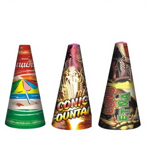 Feux d'artifice de célébration en <span class=keywords><strong>cône</strong></span> de 3 pouces, fontaine à étincelles dorées, spectacle multicolore pour le Nouvel An, pétards de haute qualité - Product Image 4