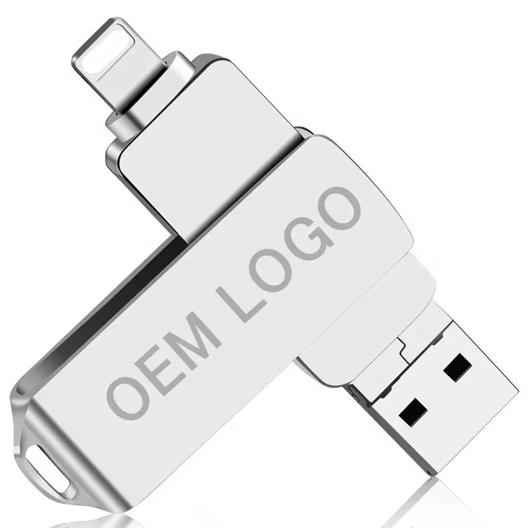 3 In 1 Usb Flash Drive Otg Memory Stick Usb 3.0 64Gb Foto Sticks Fold Opslag Voor Android Iphone pc
