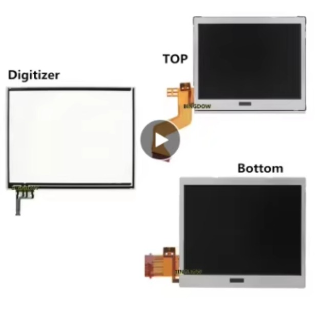 Top & Bottom Upper & Lower LCD Screen Display for NDS Lite NDSL NDSi 3DS 3DSLL 3DSXL New 3DS XL LL Game Accessories Touch Screen