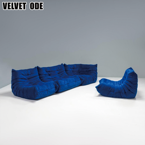Conjunto de Sofá Reclinable, Canapé Compressé, Sofá de Microfibra, Ligne Roset, Diseño Original Restaurado, Ahorra Costos de Envío, Alta Calidad - Product Image 3