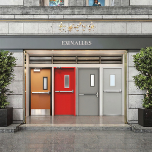 Venta Directa de Fábrica: Puerta de Entrada de Seguridad Contra Incendios, de Acero, con Clasificación de Resistencia al Fuego, para Hospital, Apertura Manual, Diseño Moderno - Product Image 3