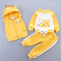 Vêtements de Haute Qualité pour Filles, Ensemble 3 Pièces d'Hiver de Qualité Supérieure, Vêtements pour Nouveau-nés en Gros, Fournisseurs de Vêtements pour Enfants
