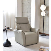 Canapé-lit simple en cuir de luxe au design français, fauteuil inclinable électrique multifonctionnel massant et relaxant, chaise longue confortable