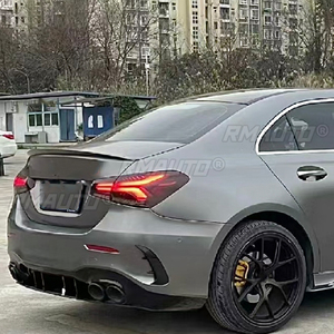 Alerón Trasero Estilo A@M-G para Mercedes Benz Clase A V177 Sedán A180 A200 A250, 2018 2019 2020 2021, Negro - Product Image 4