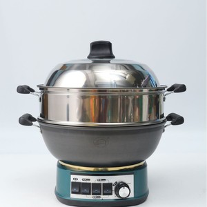 <b>Electric</b> <b>Steamer</b> 32-40Cm Single Layer Stainless Steel Lid Household Multi Functional Cooking Pot - Product Image 1