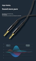 Cable de Extensión de Micrófono AUX de Aleación de Aluminio Stongwire SW-11268, Macho a Macho, 3.5mm, Revestimiento de PVC, Conductor de Cobre Desnudo, Trenzado de Mylar
