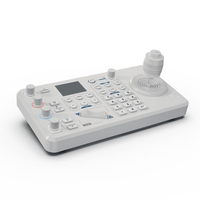 Controlador de Teclado con Joystick de Aleación de Aluminio LILLIPUT 4D con Fuente de Alimentación PoE/DC 12V para Cámara PTZ Compatible con Múltiples Marcas