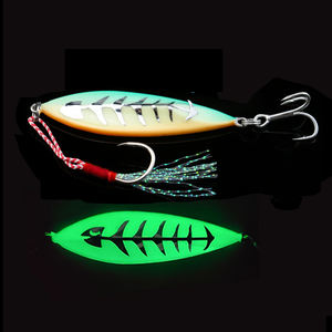 ECOODA Fabricant OEM 20g -200g Jig <span class=keywords><strong>de</strong></span> pêche lumineux pour la basse avec hameçons, jig métallique, jigging en haute mer, leurres - Product Image 2