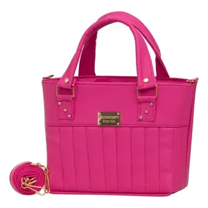 Bolso de Hombro para Mujer Fana Moderna Milagros Buganvilia, Cierre de Cremallera de Cuero, para Todas las Temporadas - Product Image 4