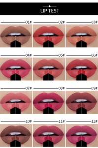 Rouge à lèvres mat longue durée 16 couleurs Pointe en losange Petite barre d'or Cosmétiques pour les lèvres Confortable Non-séchant Rouge à lèvres végétalien - Product Image 4