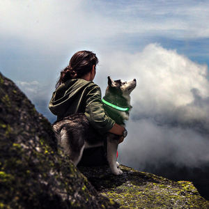 Neonglo kerah lampu klasik dapat diatur kalung hewan peliharaan LED nilon tahan air & kalung anjing untuk produk promosi Acara hewan peliharaan berjalan - Product Image 3