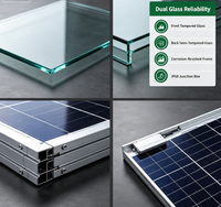 Panneau solaire haute puissance 560 W, directement de l'usine, pour l'alimentation des toits résidentiels et les projets d'éclairage public