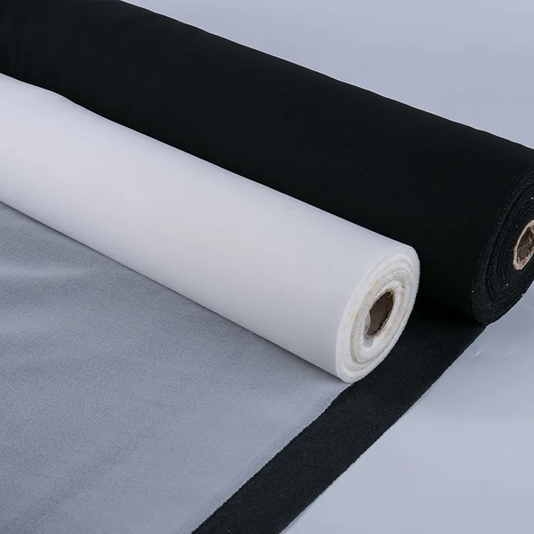 Tejido de fusión interlínea 3040 para prendas de vestir de China fabricante bordado de papel de respaldo