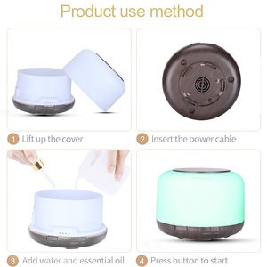 Máy khuếch tán tinh dầu điện tử thông minh 300ML 500ML, tạo hương thơm bằng sóng siêu âm, có đèn nhiều màu sắc, dùng cho gia đình - Product Image 4
