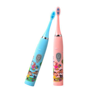 Brosse à dents électrique pour enfants Westone, poils souples, alimentée par piles, démarrage à un bouton, étanche IPX4, corps en plastique - Product Image 1