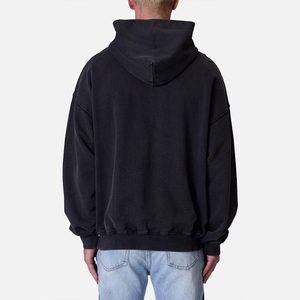 Sudadera con capucha KingSen personalizada, estilo desgastado, extragrande, de algodón de 400 g/m², transpirable, de felpa francesa, para hombre - Product Image 5