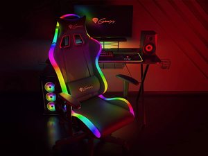 2025 prix usine <span class=keywords><strong>Pc</strong></span> course cuir ordinateur chaise de jeu ergonomique inclinable chaise de jeu avec repose-pieds Rgb Massage léger - Product Image 4