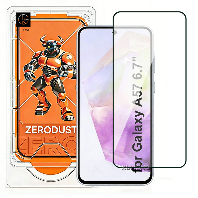 Wholesale Price Tempered Glass Clear Screen Protector Auto Dust Removal Installation for Samsung Galaxy S25 FE A07 A17 A37 A57