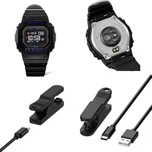 สายชาร์จสำหรับนาฬิกา <span class=keywords><strong>Casio</strong></span> <span class=keywords><strong>G</strong></span>-<span class=keywords><strong>SHOCK</strong></span> GM-H5600 DW-H5600เปลี่ยนคลิปแท่นชาร์จ USB สำหรับนาฬิกา <span class=keywords><strong>Casio</strong></span> - Product Image 1
