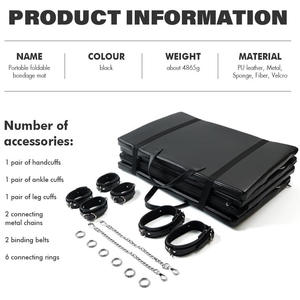 Meubles <span class=keywords><strong>de</strong></span> sexe d'extérieur polyvalents et amusants, matelas plat avec accessoires <span class=keywords><strong>de</strong></span> bondage auxiliaires pour le style <span class=keywords><strong>de</strong></span> <span class=keywords><strong>vie</strong></span> SM, modèle Y241249 - Product Image 3