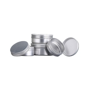 2 Ounce Metal Storage Tin Cans 60ml Aluminum Tin Jar for Spice Candles Cream Box Makeup Jars Tea tin case