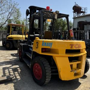 Chariot élévateur diesel d'occasion TCM FD25T3 7 tonnes avec moteur d'origine, origine japonaise, mât à trois étages - En stock et livraison rapide - Product Image 3