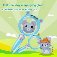 Educational Plastic Magnifying Glass for Kids-Lightweight 3-inch Magnifier for Early Science and Nature Activities
