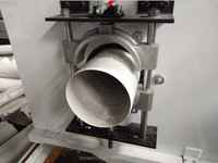 Machine de fabrication de tubes d'alimentation en eau en PVC LIANSHUN, extrudeuse bivis conique 65/132, rapport L/D 33:1 élevé pour boîte de vitesses de moteur