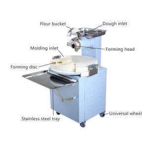 Automatic <b>Dough</b> <b>Roller</b> Rounder Cylinder Portable Food Grade Stainless Steel High Capacity 30pcs/Min Motor Driven Multi-Voltage 1 - Product Image 2