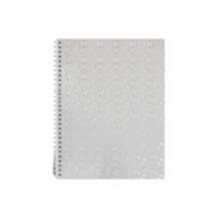 Grand carnet autocollant réutilisable à spirale 8.511, organiseur 40 feuilles pleine page, couverture en papier vierge, idéal pour cadeau (Petit