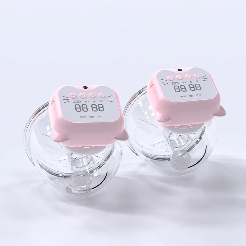 工場OEMポータブル電動搾乳器ハンズフリーウェアラブル搾乳器授乳ベビー製品ミルクコレクターカップ