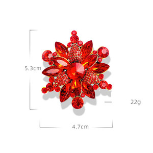 Đi Bên Thời Trang Hai Mặc Pha Lê Thủy Tinh Trâm Vòng Cổ Mặt Dây Chuyền Ve Áo <span class=keywords><strong>Pin</strong></span> Hoa Trâm Cài Pins Cho Phụ Nữ Quần Áo Phụ Kiện - Product Image 5