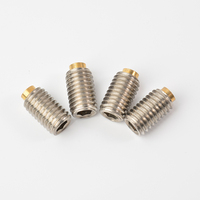 304 Stainless Steel Brass Tip Set Screw M3-M16 Hex Socket Grub Screw for Precision Positioning and Non-Marring Locking