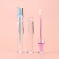 CF stock quantité minimale de commande 10 pièces luxe logo personnalisé mignon brillant à lèvres grande baguette tubes rose vide brillant à lèvres tubes conteneurs 1-10ml