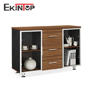 Tủ Hồ Sơ Gỗ Tếch Tròn Ekintop, Tủ Đựng Tài Liệu Di Chuyển, Loại Bỏ Ngăn Kéo, Cán Tiền Mặt, Có Khóa Kỹ Thuật Số - Product Image 6