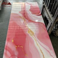 Wayon alta calidad 1220*2440*3mm impermeable cloruro de polivinilo UV hoja de mármol para decoración de pared interior baño apartamento