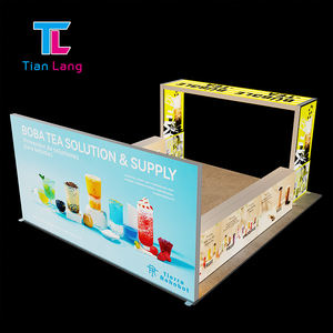 TIANLANG 10x10โมดูลาร์ชั้นยืนโปรไฟล์อลูมิเนียมตู้แสดงสินค้าบูธแสดงสินค้าแอลอีดี backlit สำหรับงานแสดงสินค้าอิเล็กทรอนิกส์ - Product Image 1