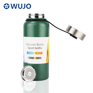 China proveedor OEM negro Filtro de té de botella de agua caliente con aislamiento térmico de acero de inoxidable termos <span class=keywords><strong>stanley</strong></span> - Product Image 5