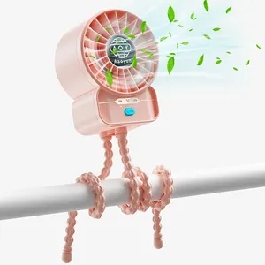 Aaoyun Nouveau produit Aaoyun Portable Flexible Trépied Octopus Kids Fan Rechargeable Mini Usb Octopus Baby Poussette Fan Pour L'extérieur