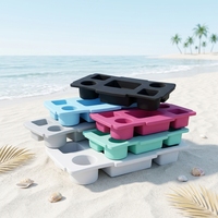 Organisateur de sac de plage en EVA imperméable avec porte-bouteille, insert de rangement durable pour sacs fourre-tout, accessoires de sac pour l'été