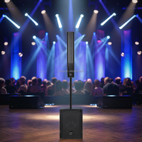 Altavoz de Columna con Subwoofer Activo Profesional L-304&TB-12SP para DJ, Fiestas, Escenarios, Computadoras, Sistema de PA Interior/Exterior