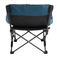 Fauteuils d'extérieur pliants portables pour le camping, chaises rembourrées avec structure en acier, chaises de plage, capacité 300 livres