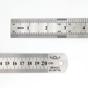 गर्म बिक्री उपाय उपकरण दर्जी टेप स्टेनलेस स्टील के शासक 15 20 30 50 60 100 cm सीधे शासक