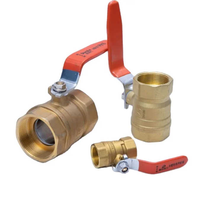 Industrial Red Butler Brass Ball Valve For Sewage Premium Ball Valves 3