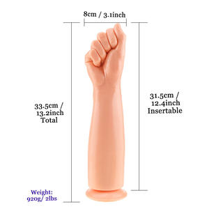 Realistische Vuist Dildo Groothandel Realistische Siliconen Grote Hand Arm Dildo Met Zuig Seksspeeltjes Voor Vrouwelijke Masturbatie - Product Image 3