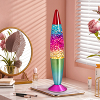 Lampe de nuit LED créative verre doux romantique balle ombre 3d rvb couleur atmosphère fête décor veilleuses arc-en-ciel lave lampe